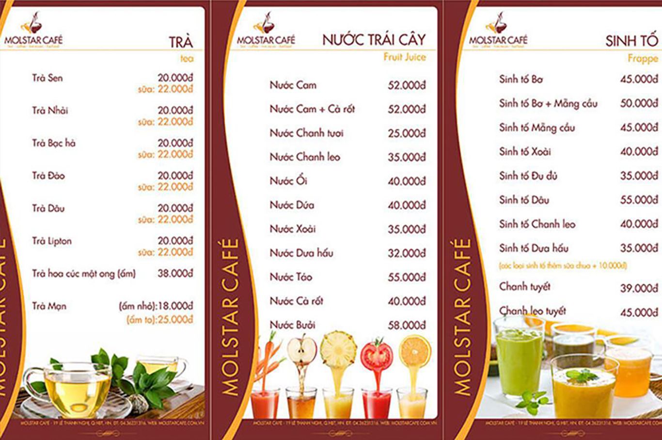 Bài tập thưc hành thiết kế menu với photoshop