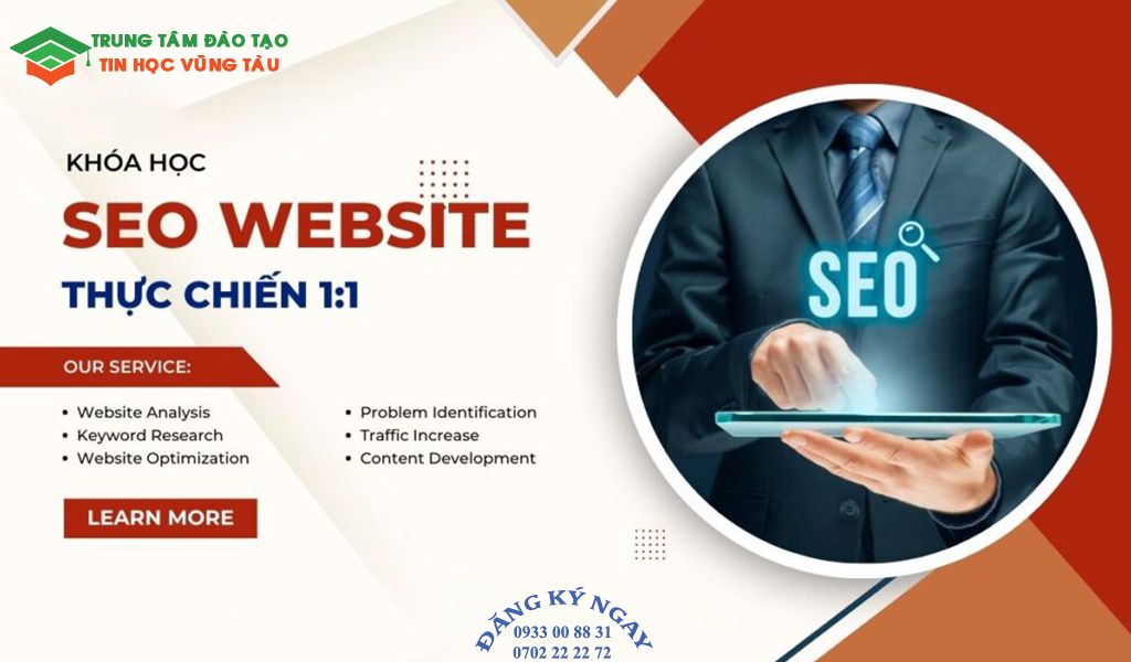 Khóa học thiết kế web chuẩn SEO vũng tàu