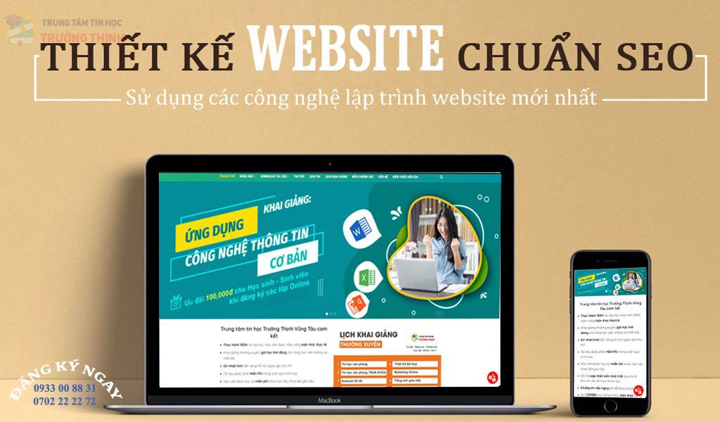 trung tâm đào tạo thiết kế website chuẩn seo vũng tàu