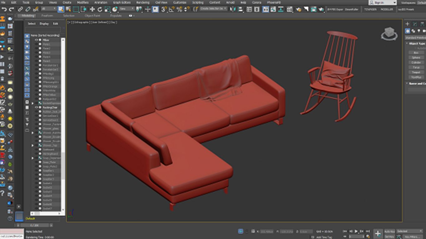 Bài tập thực hành 3ds max tại trung tâm dạy kèm tin học Vũng Tàu