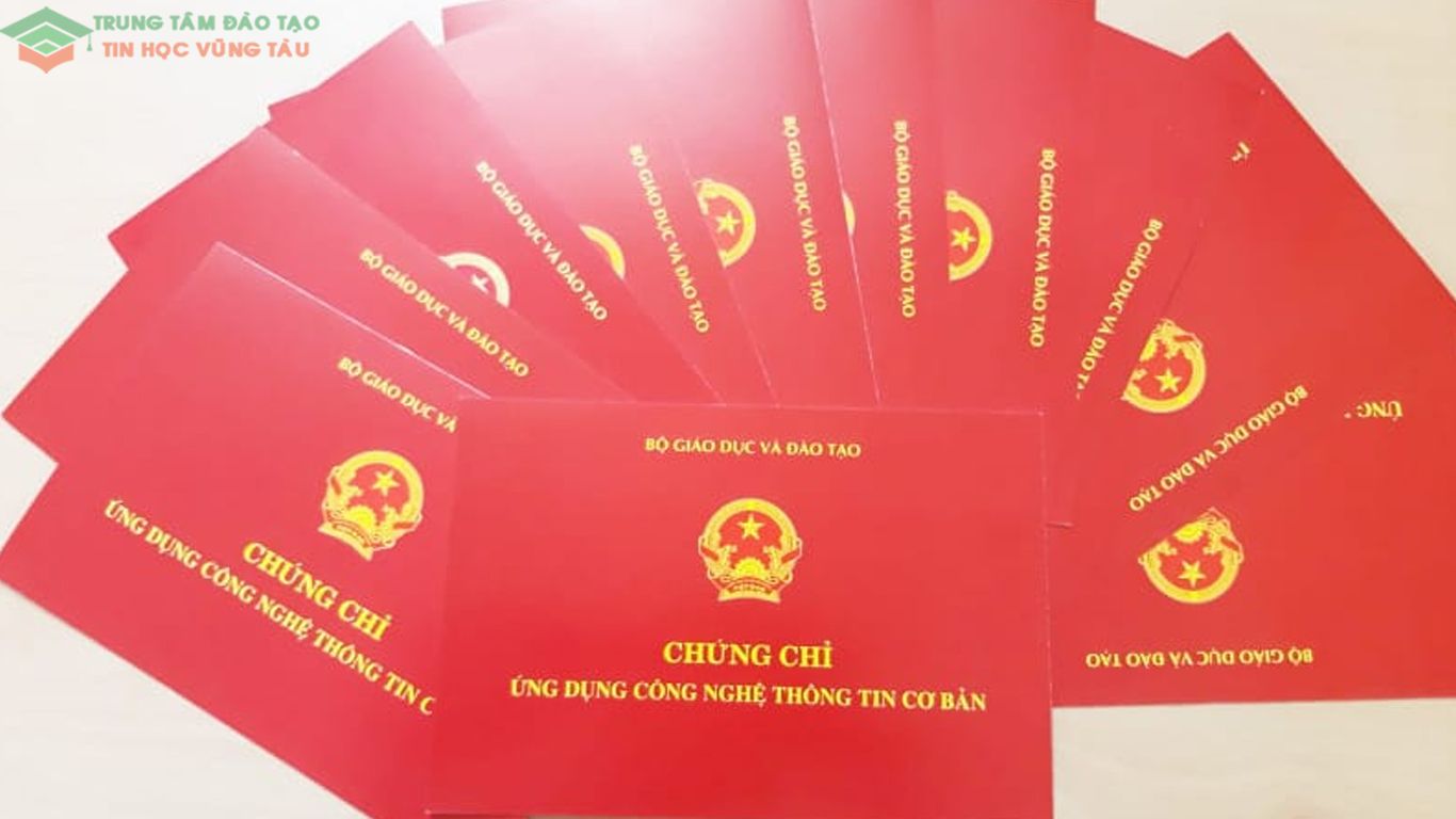 Chứng chỉ ứng dụng cntt cơ bản