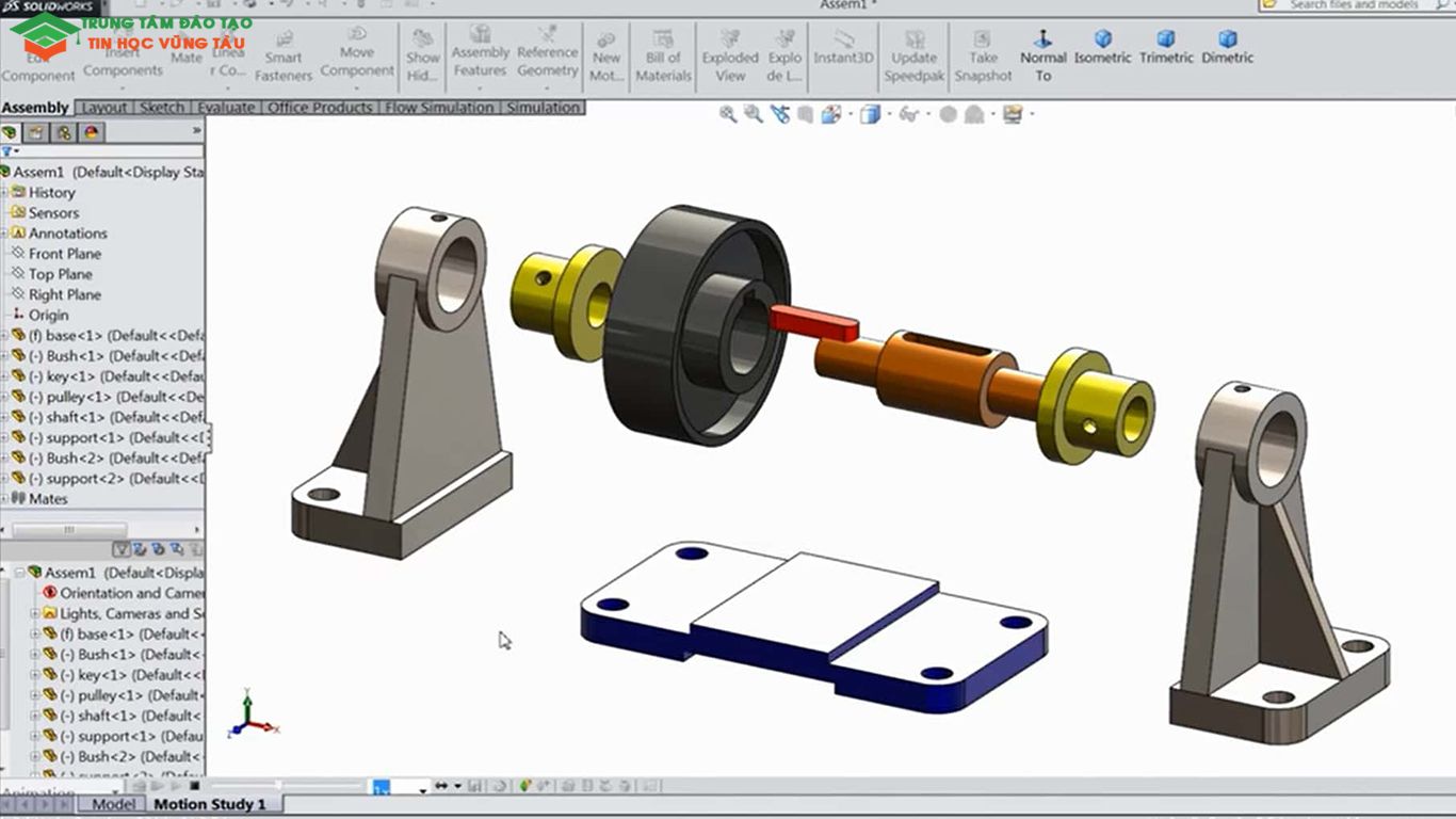 Đào tạo Solidworks tại dạy kèm tin học Vũng Tàu