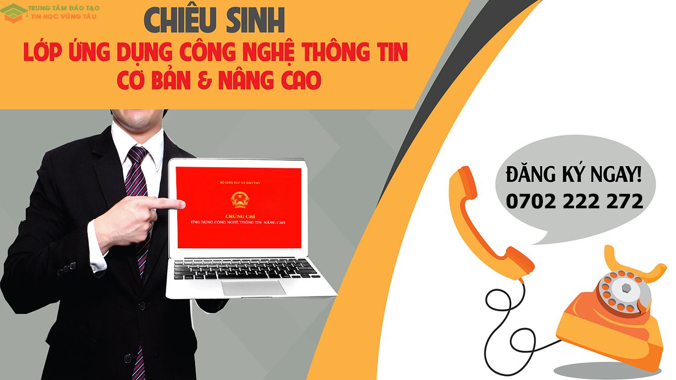 Khai giảng khóa học tin học nâng cao tại Vũng Tàu