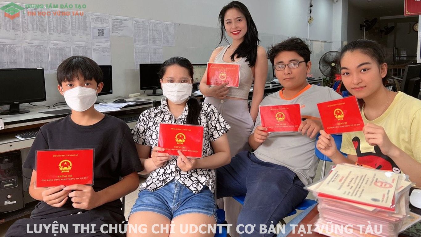Luyện thi chứng chỉ tin học cơ bản tại Vũng Tàu cấp tốc