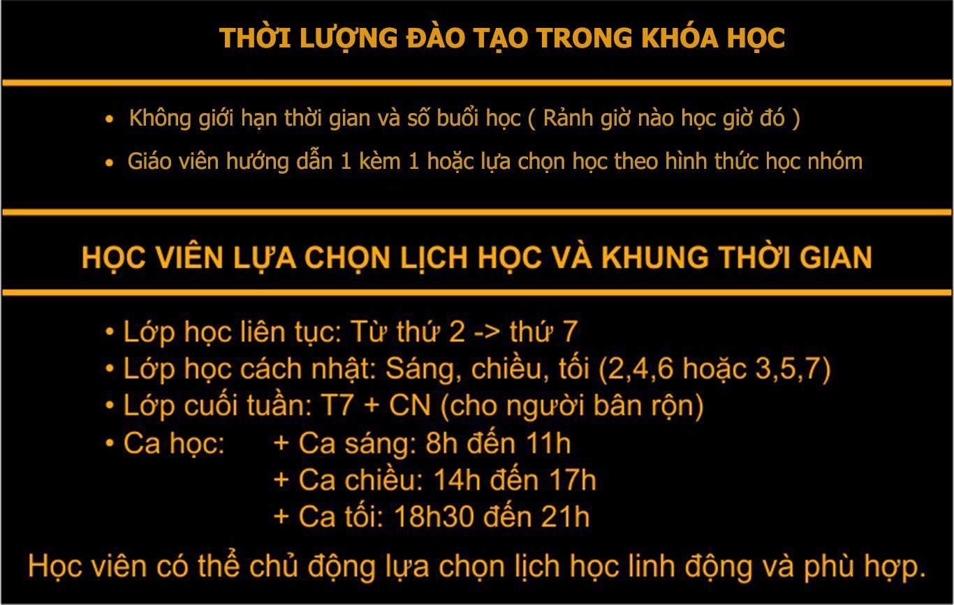 thời gian đào tạo tin học lớp 8