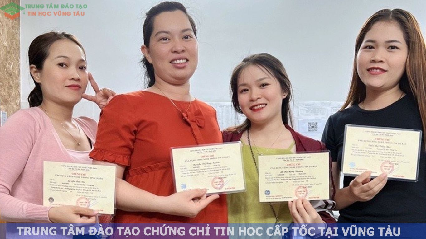 trung tâm đào tạo chứng chỉ tin học cấp tốc tại vũng tàu