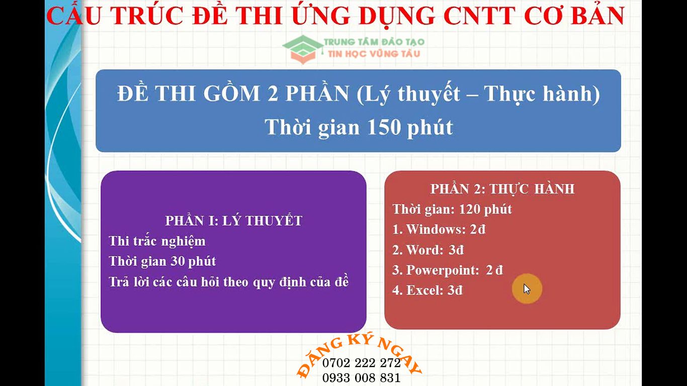 chứng chỉ ứng dụng cntt cơ bản