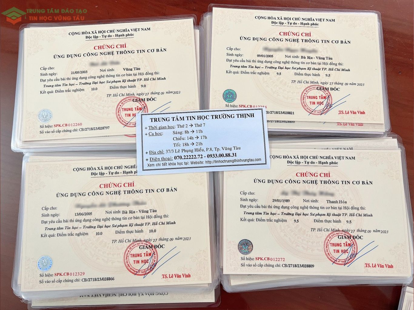 thi chứng chỉ cntt nâng cao tại dạy kèm tin học vũng tàu