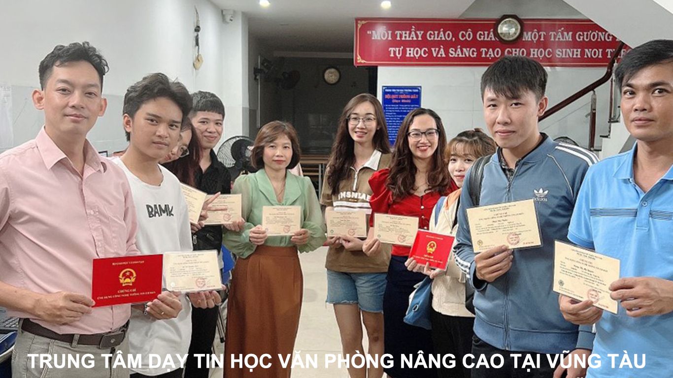 trung tâm đào tạo tin học văn phòng nâng cao vũng tàu