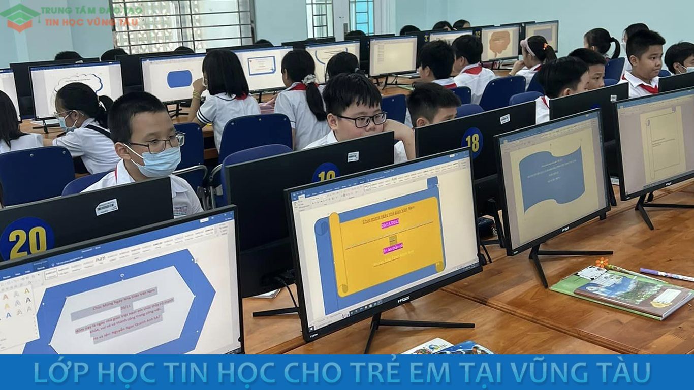 khóa học tin học văn phòng cấp tốc cho trẻ em vũng tàu