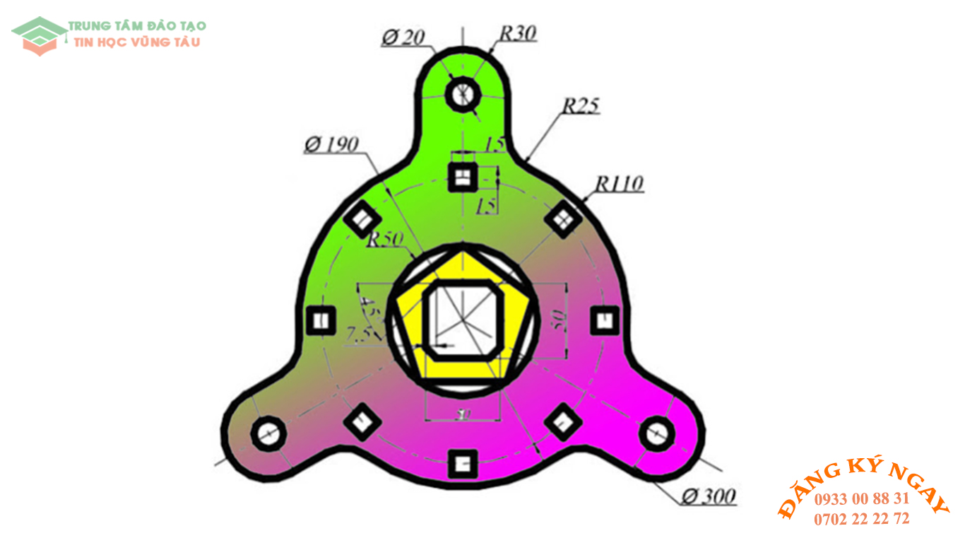 Đề thi Autocad 1