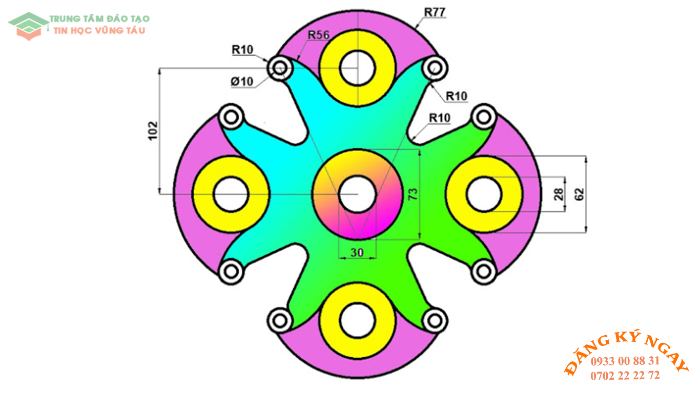 Đề thi Autocad 2