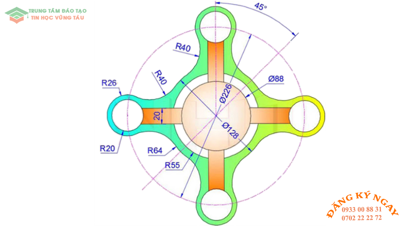 Đề thi Autocad 21