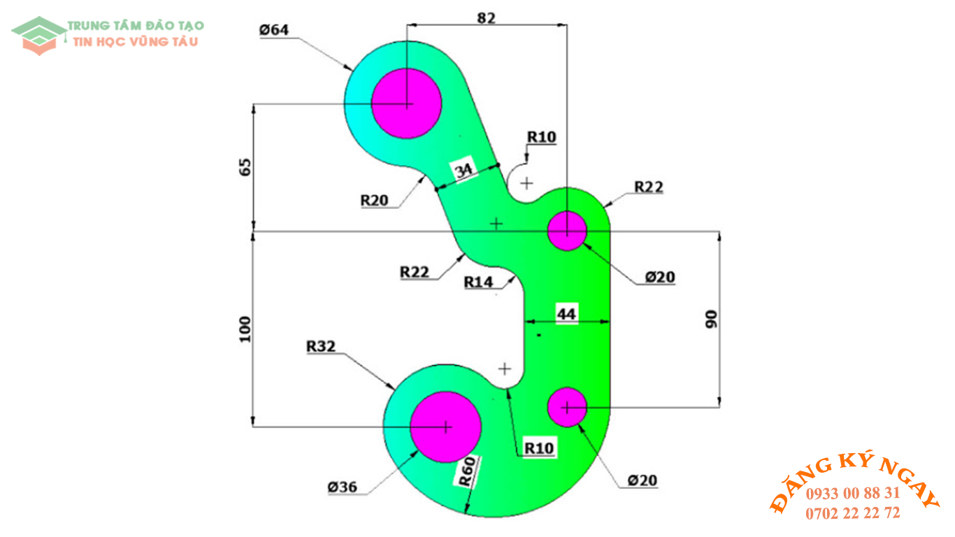 Đề thi Autocad 23