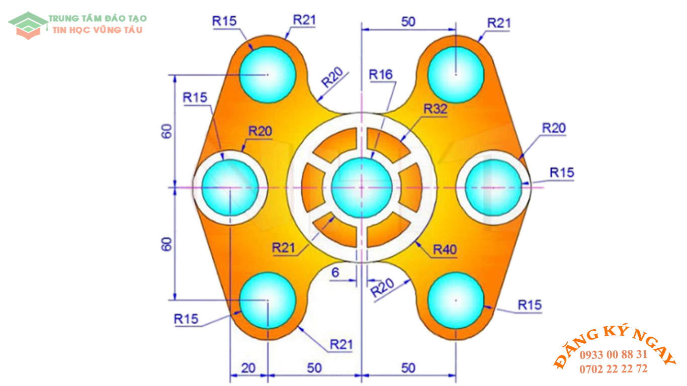 Đề thi Autocad 3