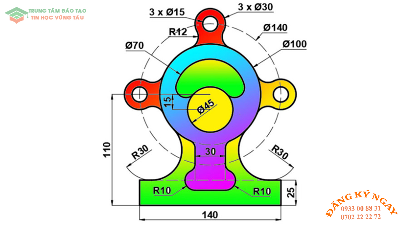 Đề thi Autocad 44