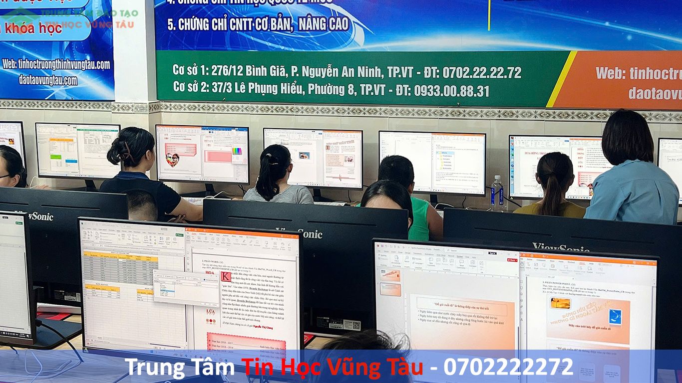 Khóa Học Vi Tính Văn Phòng Tại Vũng Tàu