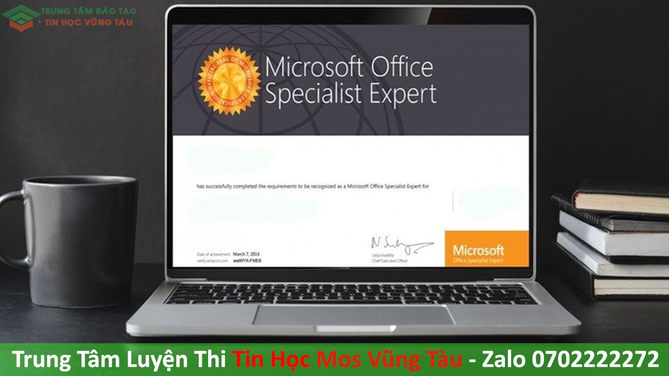Chứng chỉ tin học mos Vũng Tàu