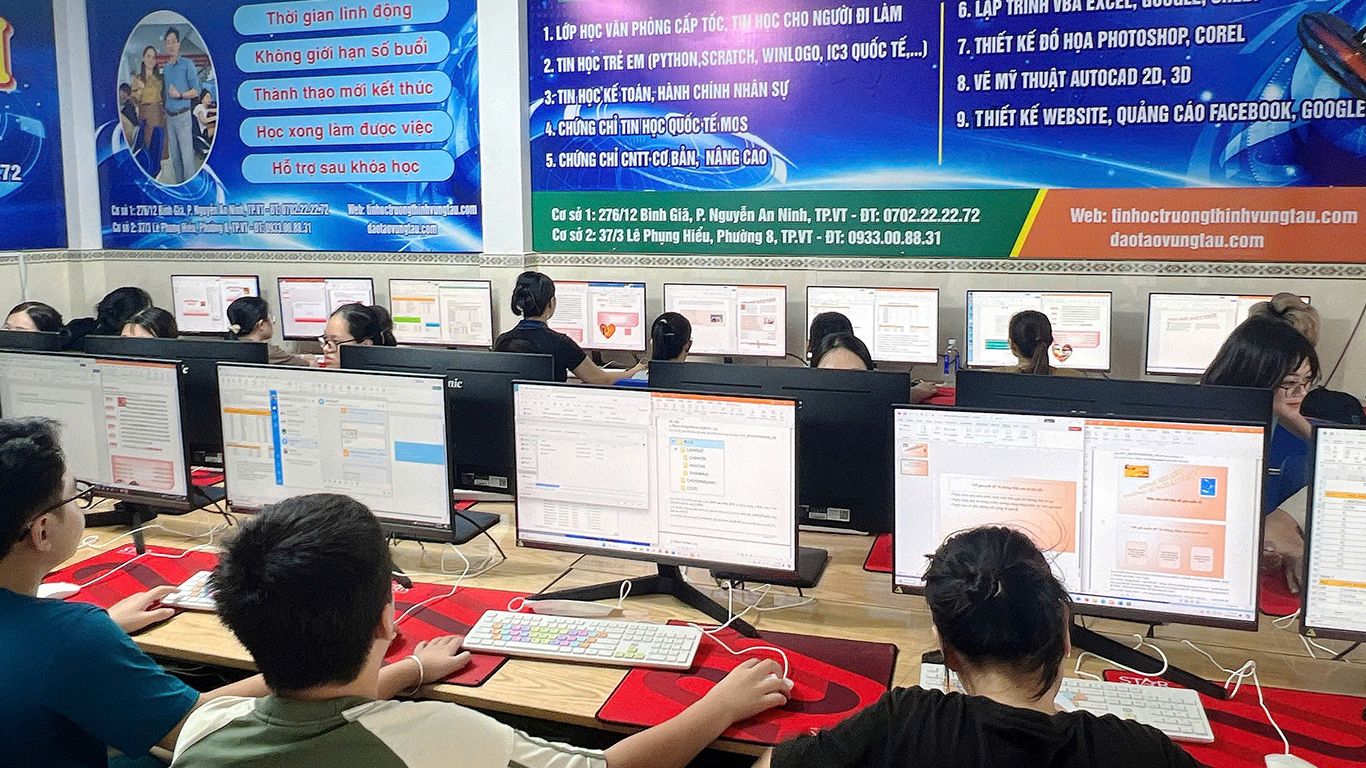 Đào tạo tin học văn phòng vũng tàu