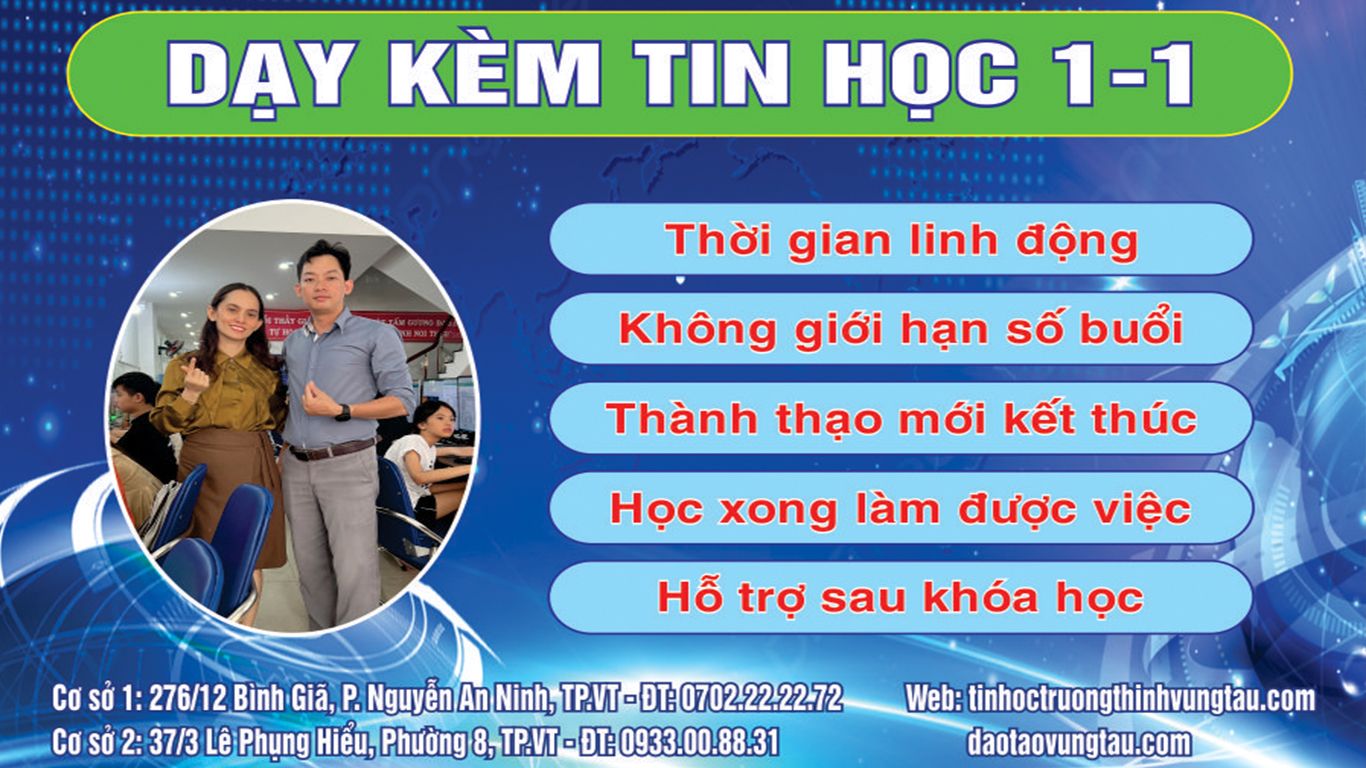 Dạy kèm tin học vũng tàu