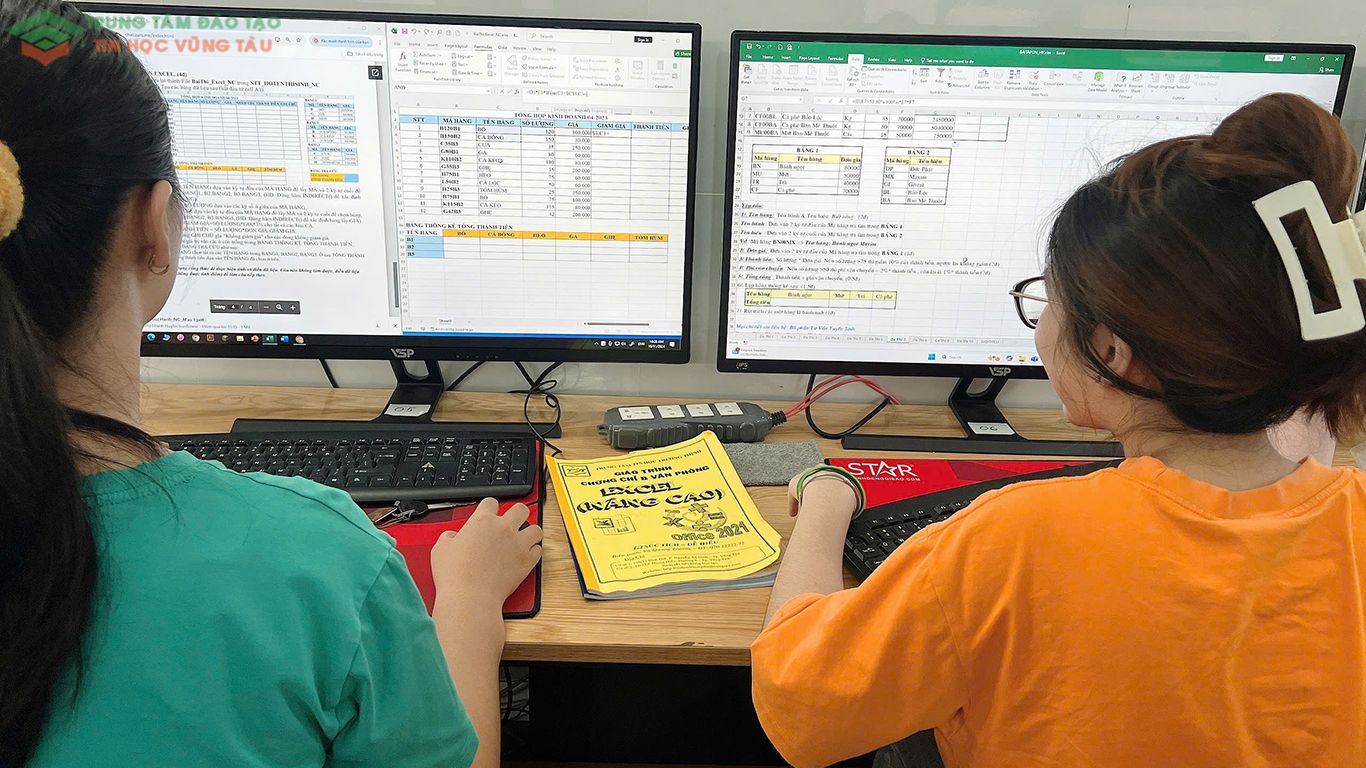 Học excel nâng cao tại dạy kèm tin học vũng tàu