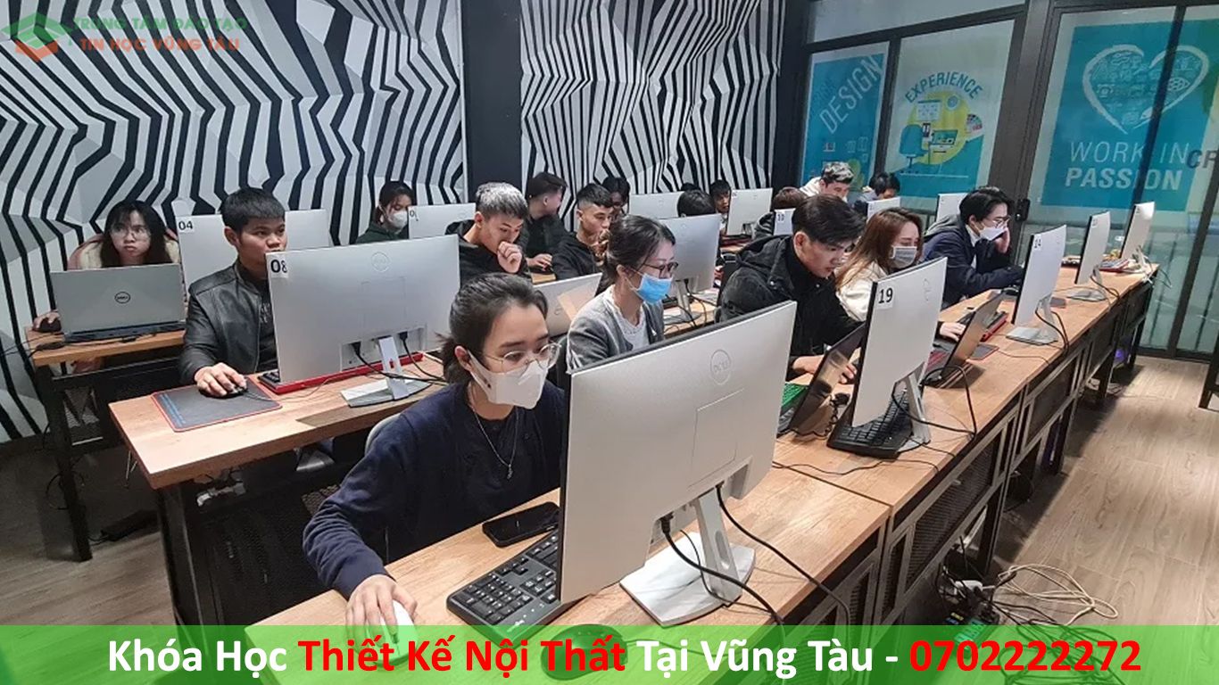 Học thiêt kế nội thất Vũng Tàu Trung tâm dạy kèm tin học vũng tàu