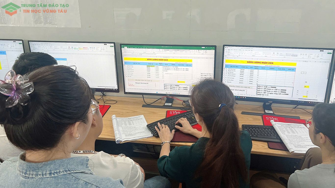 Học tin học văn phòng trọn gói tại trung tâm dạy kèm tin học vũng tàu