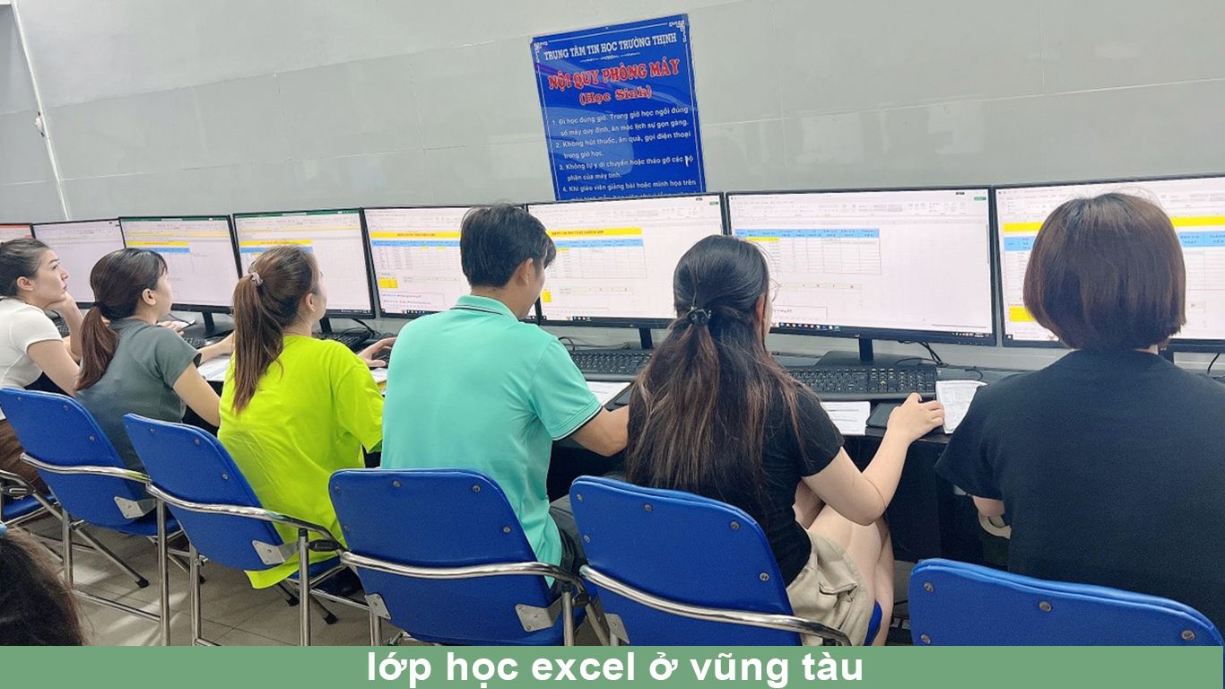 Khóa học excel từ cơ bản đến nâng cao tại trung tâm tin học vũng tàu