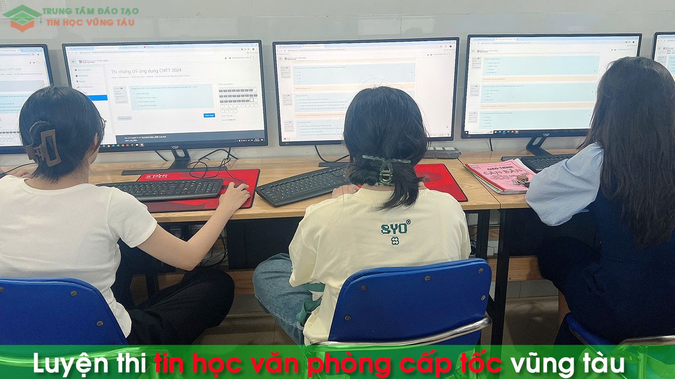 Khóa học office trọn gói vũng tàu
