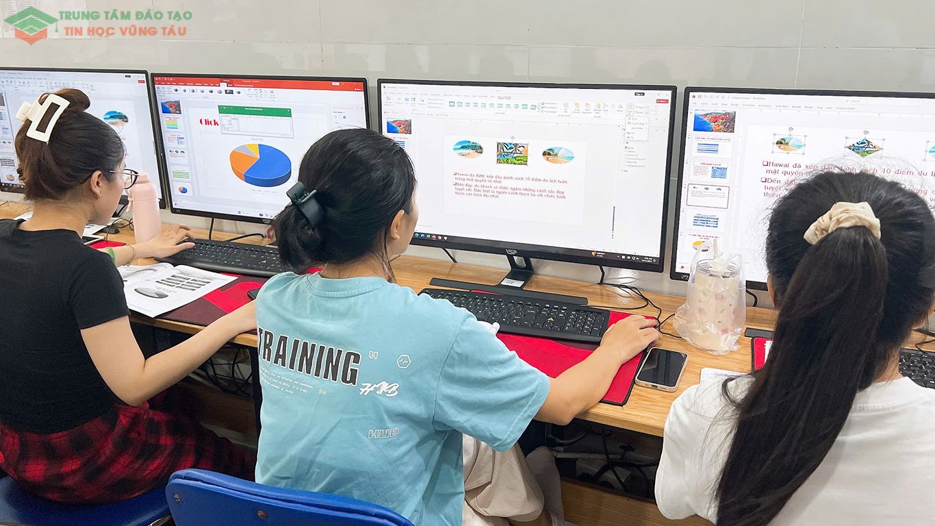 Khóa học power point chuyên nghiệp ở tin học vũng tàu