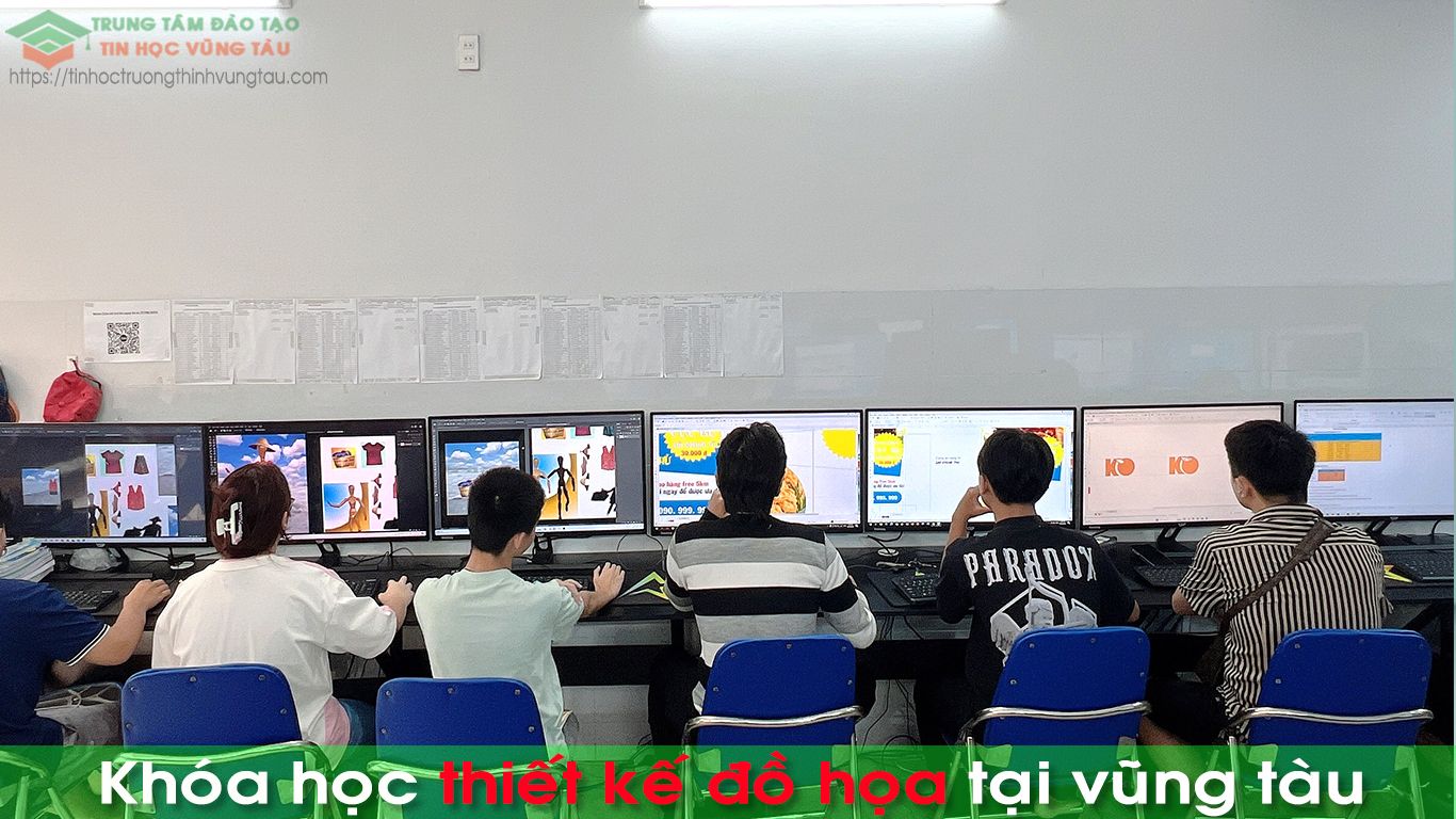 khóa học thiết kế đồ họa trung tâm dạy kèm tin học vũng tàu