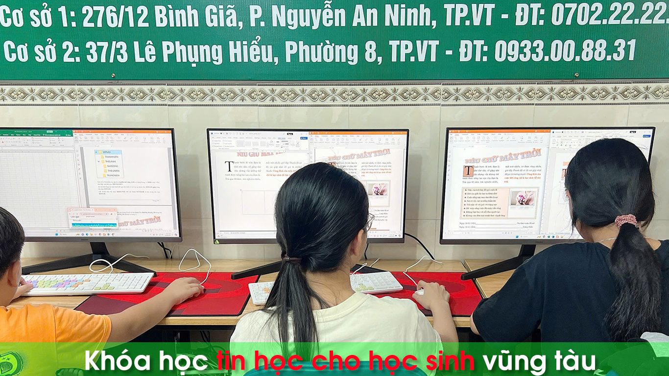 Tin học cho học sinh vũng tàu