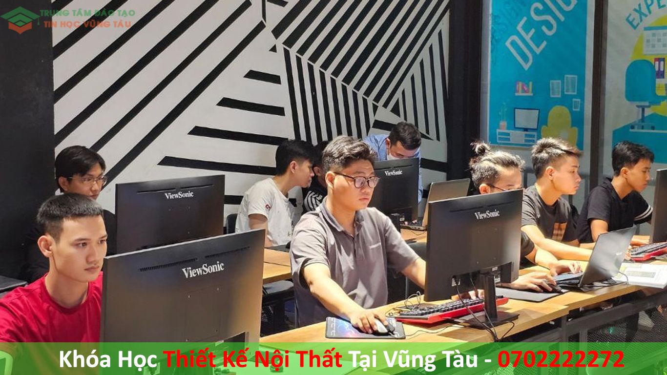 Trung tâm dạy thiết kế nội thất Vũng Tàu dạy kèm tin học vũng tàu