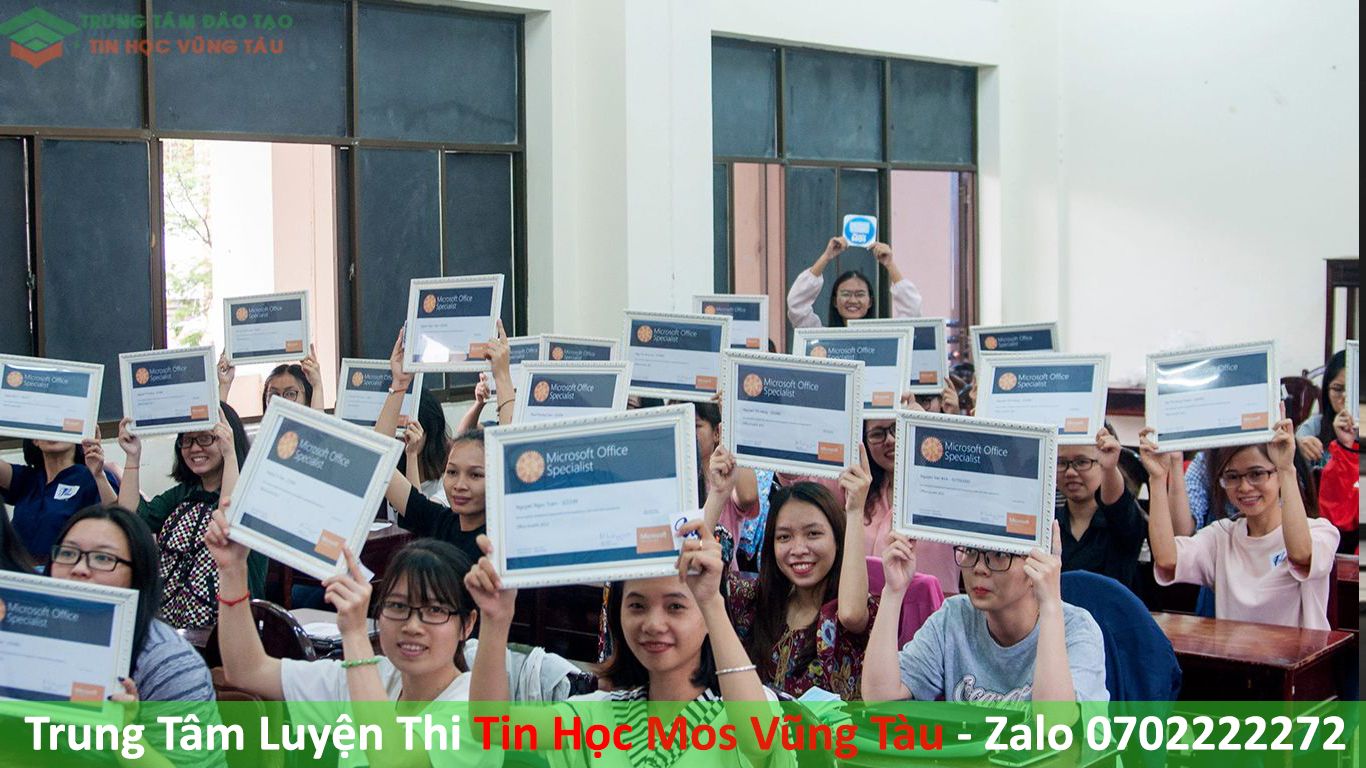 Trung tâm luyện thi mos tại dạy kèm tin học vũng tàu