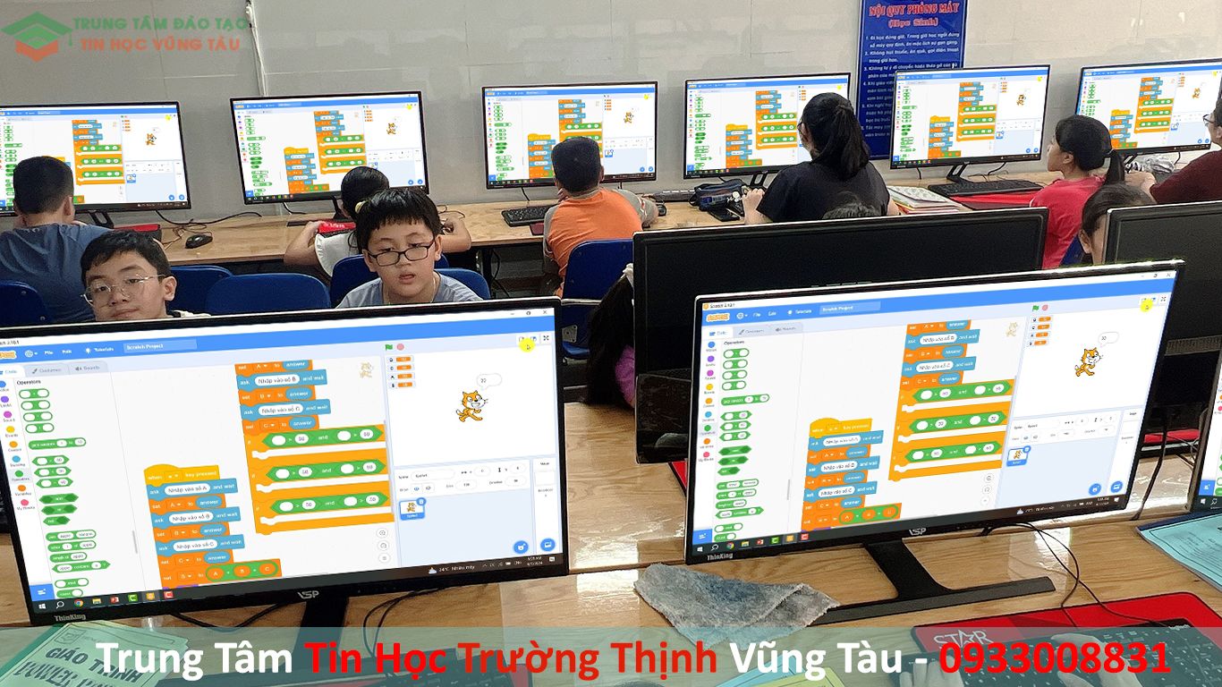 Khóa học lập trình scratch trung tâm dạy kèm tin học vũng tàu