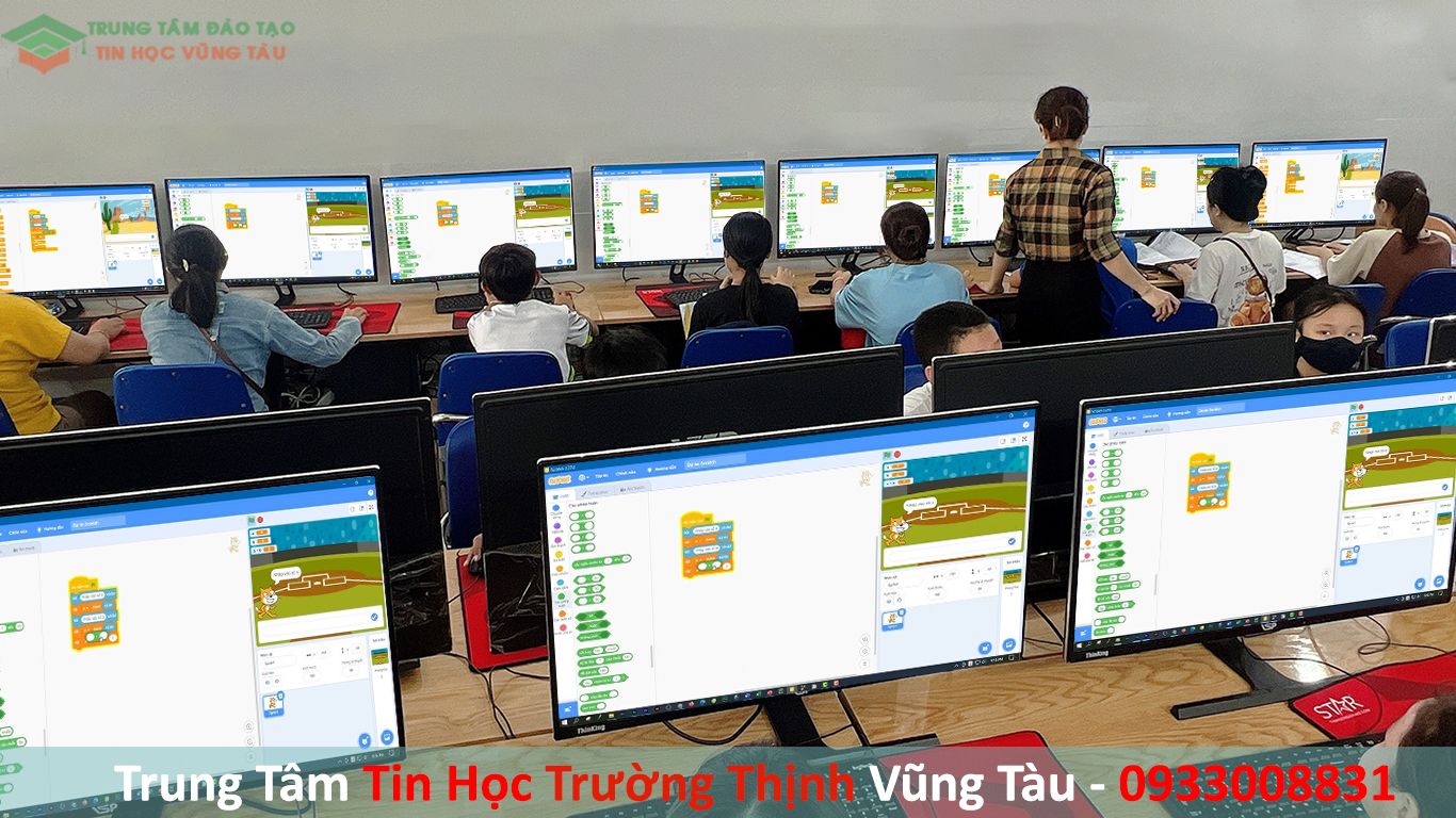 lớp học tin học lập trình trung tâm dạy kèm tin học vũng tàu