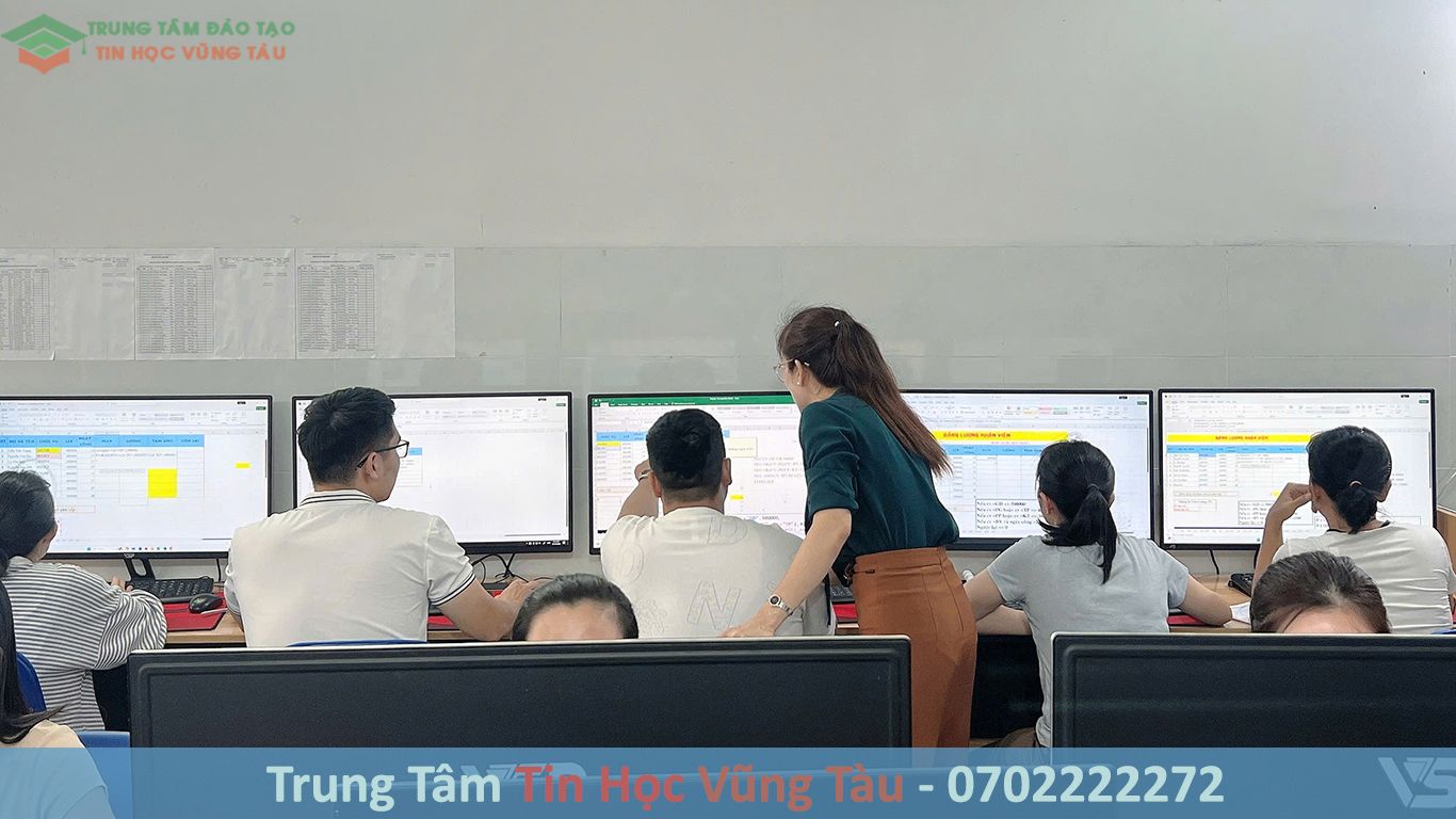 Luyện thi tin học mos excel vũng tàu